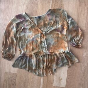 Gypsy 05 Bogemina Earthtone Silk Blouse